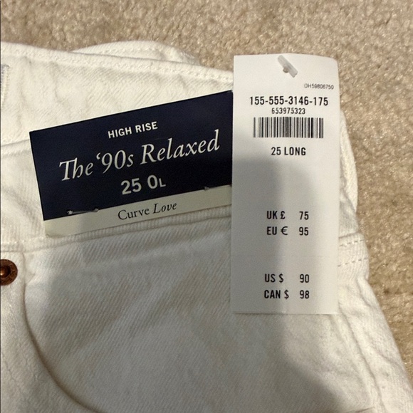 Abercrombie & Fitch Women's High Rise White Jeans - Picture 2 of 4